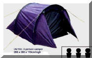 Model:OUT03   4 sided semi circular tent.